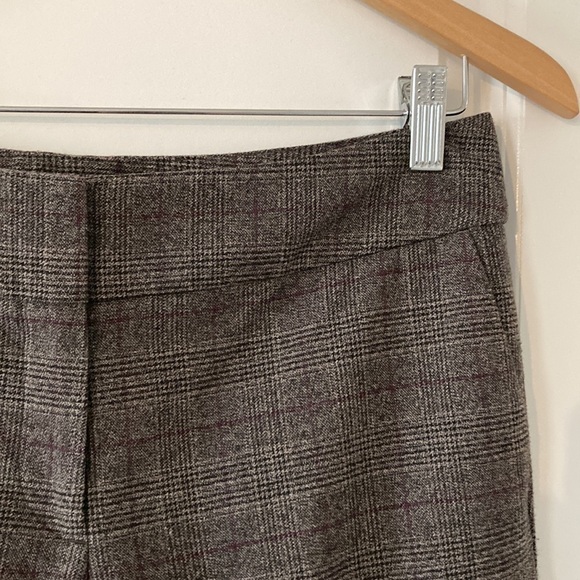 Ann Taylor Factory petite 6 signature pants plaid brown - Picture 4 of 12
